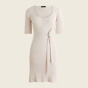 J. Crew Belted Sweater Mini Dress
